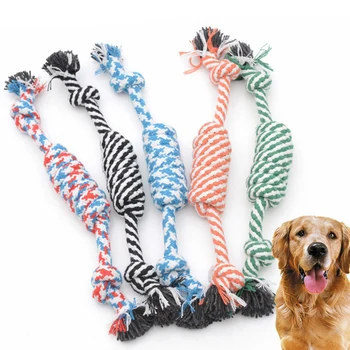 

24cm Pet Chew Knot Toys for Dog Puppy Chew Braided Bone Rope Tug Toy for Pets Dogs Training Bait Toys Pet Accessories 20