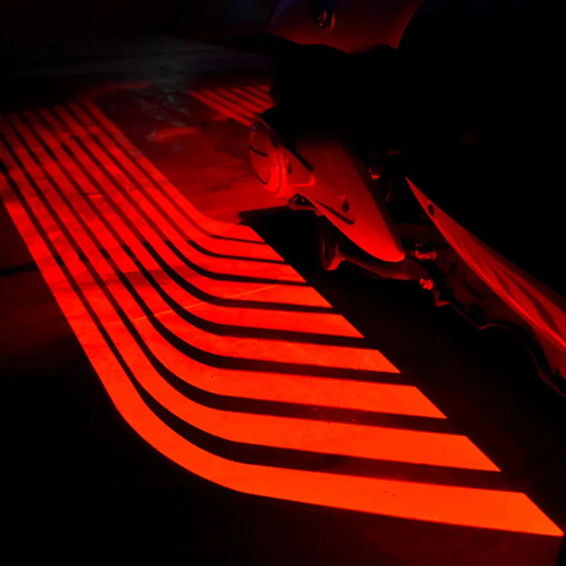2 шт Крылья Ангела мотоцикла Добро пожаловать Свет теней проектор LED двери автомобиля Предупреждение свет лампы для Audi BMW Toyota - Цвет: Red