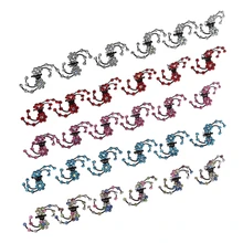 6 шт. милые маленькие стразы цветок заколки для волос шпильки Зажимы для женщин леди высокого качества