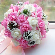 Свадебный букет корейский свадебные принадлежности Моделирование поддельные цветы ручной бросок мяч