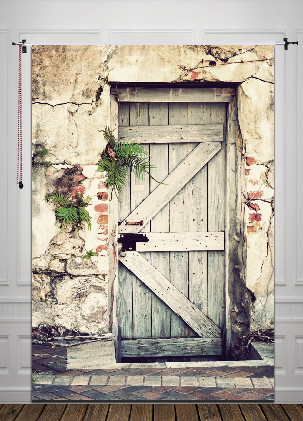 

HUAYI Vintage Printed Background Art Fabric Newborn Backdrop Studio/Photography Props Old Door D8830