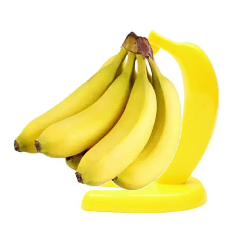 

Multi-functional Yellow Plastic Rack Holder Banana Grape Fruit Show Stand Hanger Ciondolo Banane
