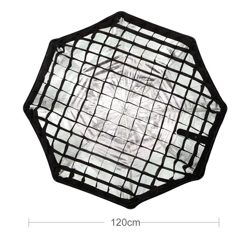 120 см/4" 120 см черная одинарная сетка для GODOX 120 см Зонт софтбокс для студийной фотосъемки восьмиугольный софтбокс Riflettore Flash Speedlight