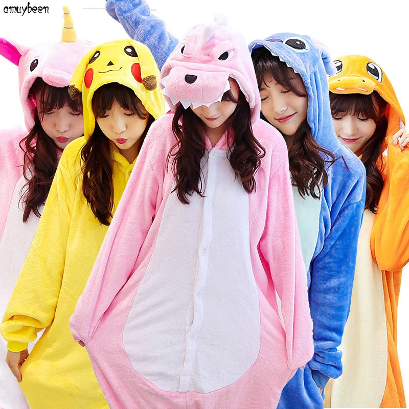 

Pajamas Adult Pokemon Costume Pikachu Cosplay Kigu Umbreon Kitty Dragon Stitch Spider Iron Superman Pyjamas Onesie Pajama