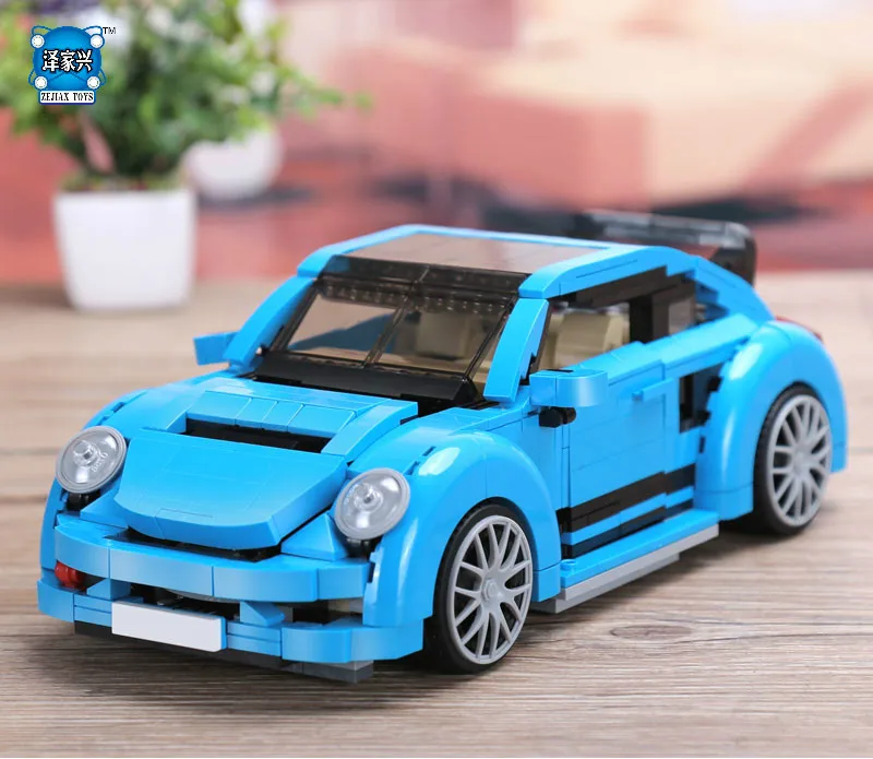 

NEW 944Pcs New Genuine Creative MOC Technic Series The Beetle Car Set Children Educational Building Blocks Bricks Figures Toys