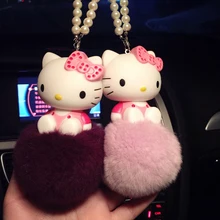 1 шт. рисунок «Hello Kitty» KT милый кот салона Подвеска Украшения аниме куклы автомобилей Средства для укладки волос