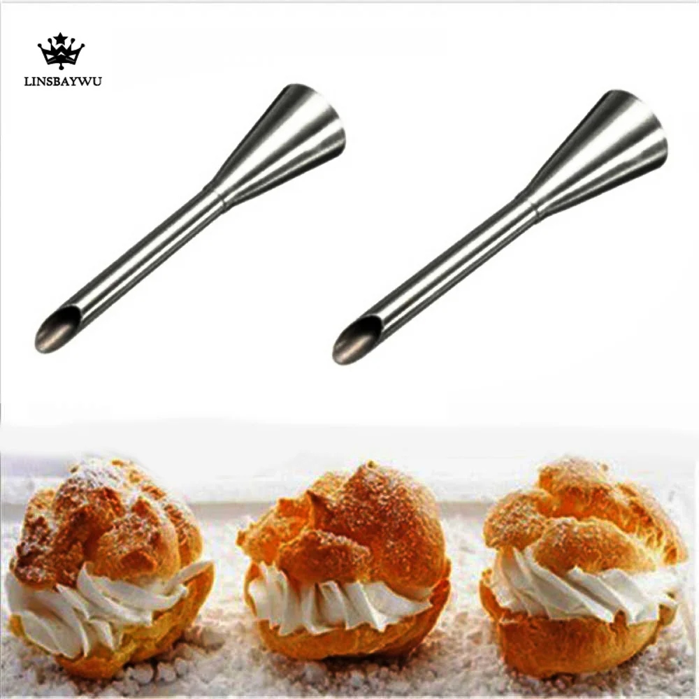 

Premium Stainless Steel Cream Icing Piping Nozzle Tips Long Puff Russian Pastry Nozzles Tip Set Decorating Tool Pastry Decor