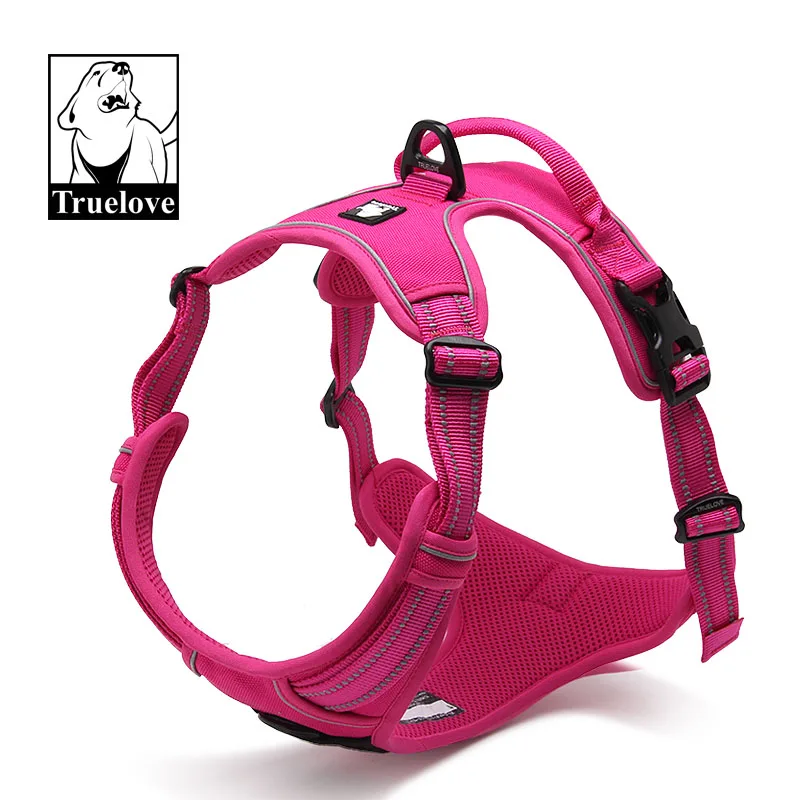 Comprar Truelove frontal de nailon reflectante arnés grande para perros todo el tiempo acolchado ajustable de seguridad cables para perros mascota