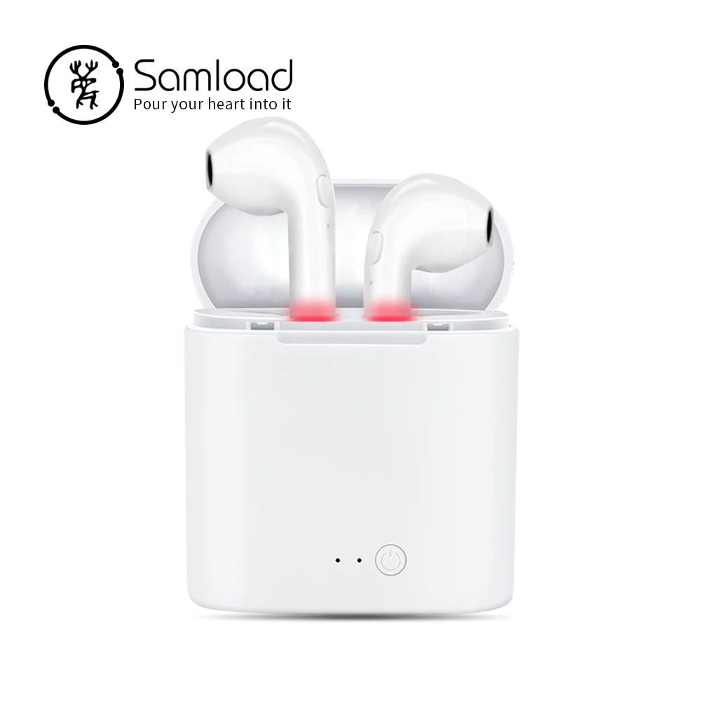 Wireless Bluetooth Earphone I7 TWS Earbuds Headphone Double Twins Stereo Music Headset For Apple ipad iPhone 6 i7 Xiaomi Huawei