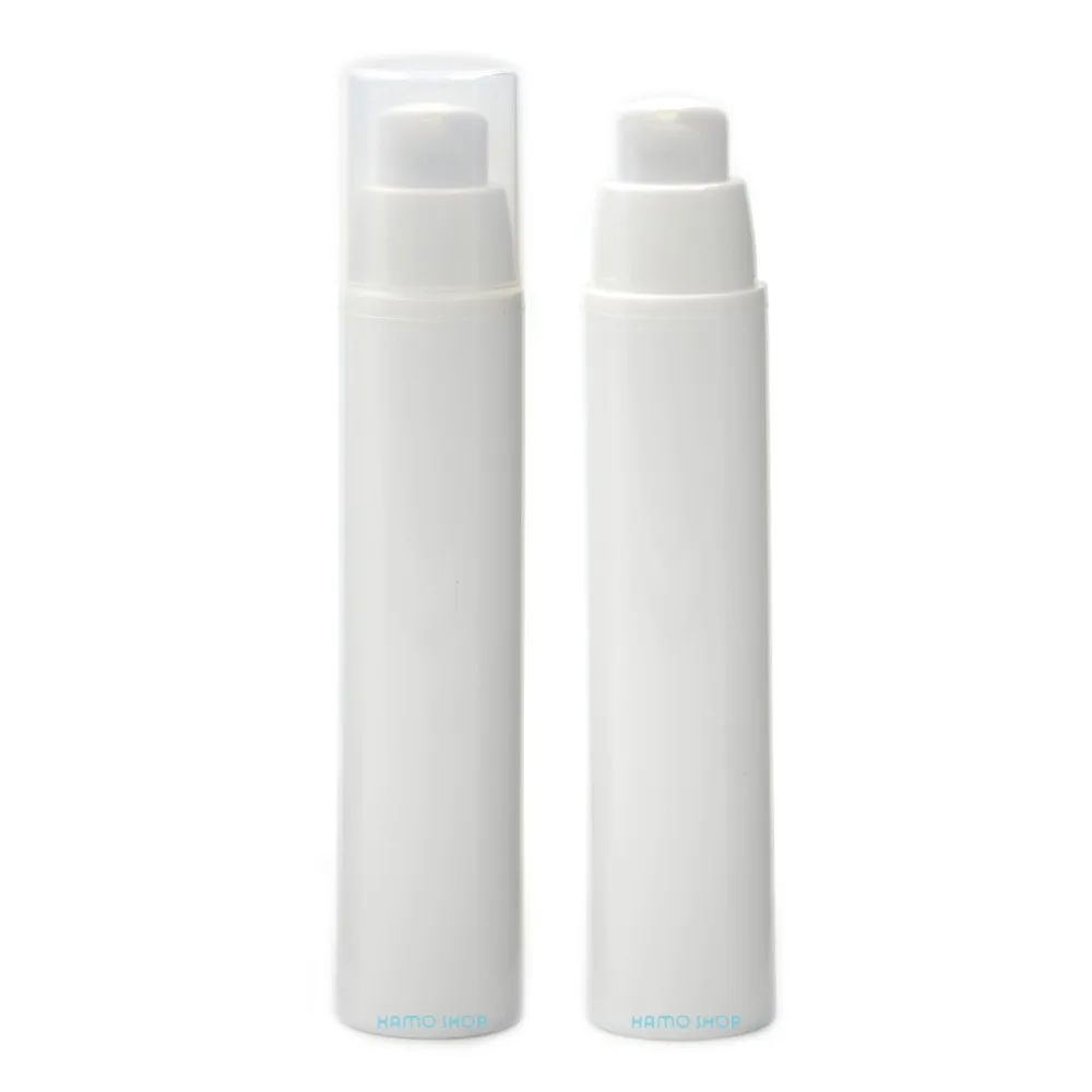 Download 5pcs 50ml White Airless Pump Empty Bottles Cosmetic Lotion Plastic Treatment Travel|empty bottle ...