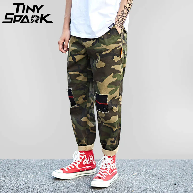 Camouflage Baggy Hip Hop Pant Streetwear Mens Loose Harem Pant Army
