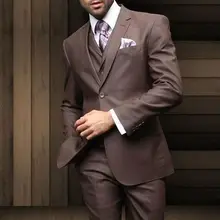 Новое поступление, 3 предмета(куртка, жилет, галстук), пальто, брюки, модный стиль, Terno Masculino