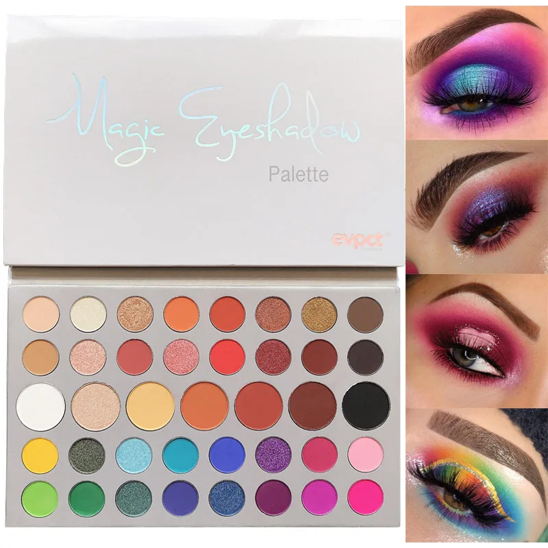 

Professional 39 Colors Eyeshadow Palette waterproof sweat proof Beauty Makeup Shimmer Matte glitter Eye shadow Cosmetics TSLM1