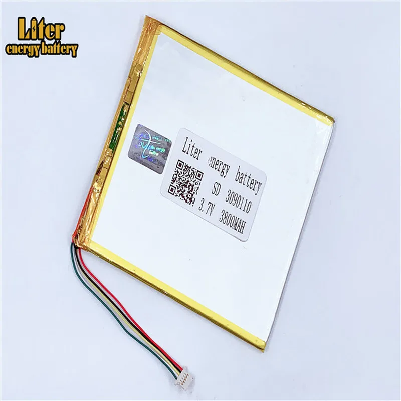 

plug 1.0-5P Lipo Tablet PC 3.7V 3090110 Rechargeable 3800mah li-polymer battery