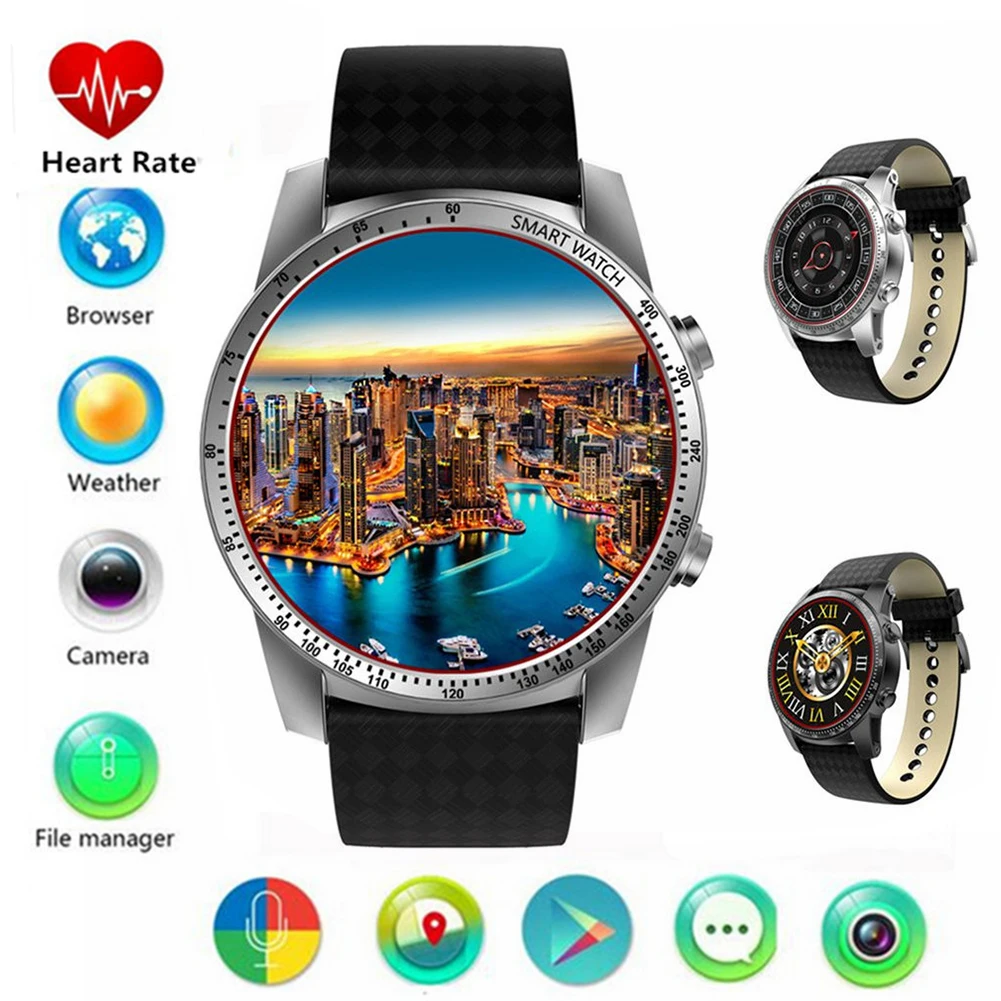 

Smart Watch Android 5.1 MTK6580 Bluetooth 3G WIFI GPS Watch Phone 8GB ROM Heart Rate Monitoring Smartwatch For Men