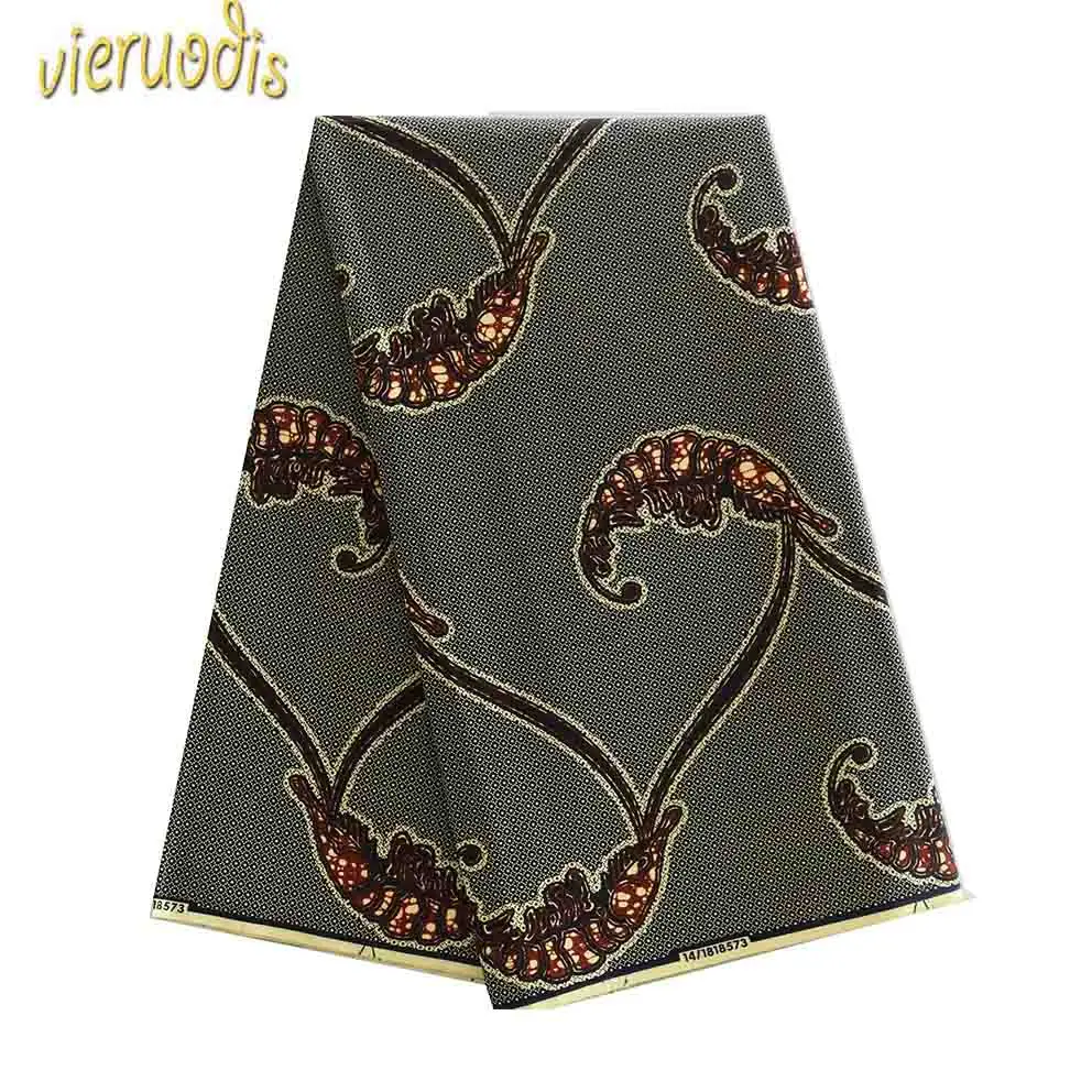 

6 Yards African Wax Prints Fabric dutch 100% Cotton Fabrics Material Dashiki Batik Real Floral for Dress