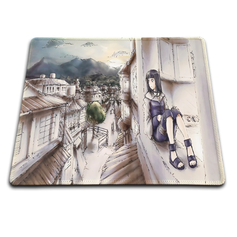 

Naruto Hyuuga Hinata Popular Gaming Rectangle Silicon Durable Mouse Pad 220*180mm and 250*290mm