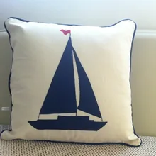 Подушки Подушка океан серии подушки парусная лодка узор холст подушку