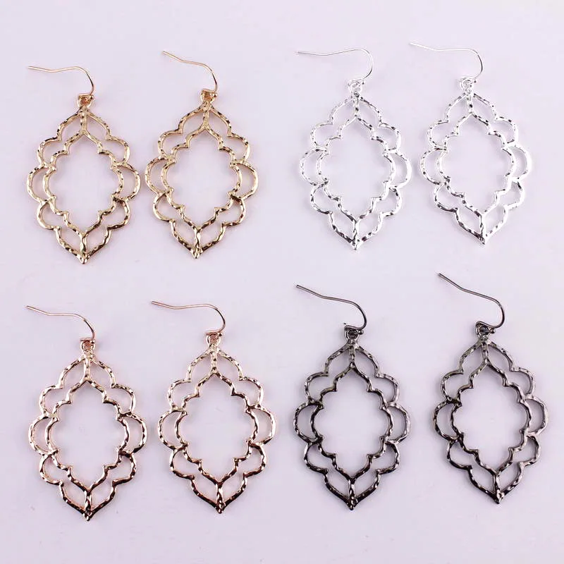 

ZWPON 2018 Zinc Alloy Morocco Festival Springtime Filigree Earrings Women Inspirational Jewelry Mothers Day Gifts Wholesale
