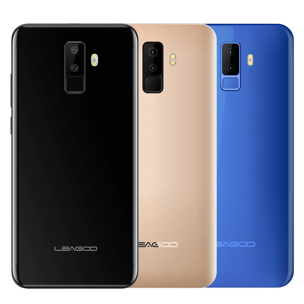 Leagoo M9 5," 18:9 полный экран четыре камеры Android 7,0 MT6580A четырехъядерный 2 Гб ОЗУ 16 Гб ПЗУ 8,0 МП отпечаток пальца 3G WCDMA мобильный телефон
