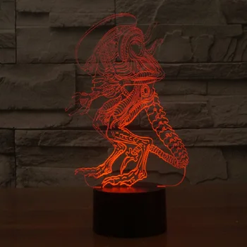 

3D LED Touch Table Lamp Move novelt Pattern Lights LED USB 7 Colors Changing Night Lights as Decoration For Bedroom