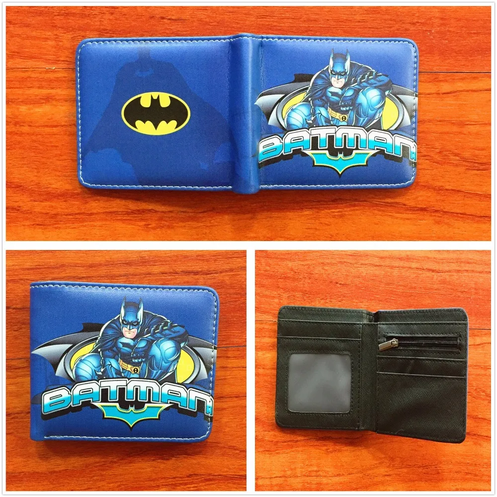 

Marvel Super Hero Batman wallet Credit Card Holder Men's Purse Anime Cartoon Wallet W817