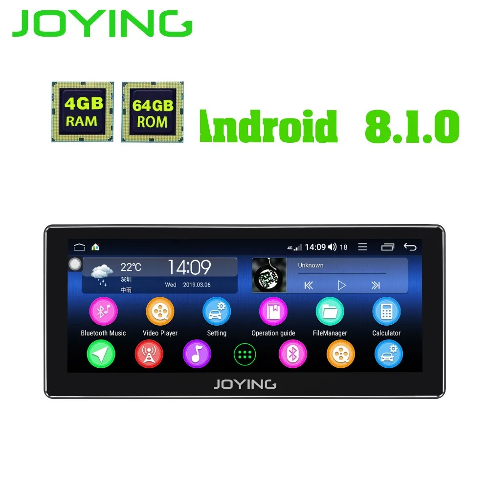 10,2" Android 8,1 универсальный автомобильный Радио Аудио Стерео головное устройство радуясь gps dvd-плеер Восьмиядерный Intel Встроенный 4G модем DSP Zlink
