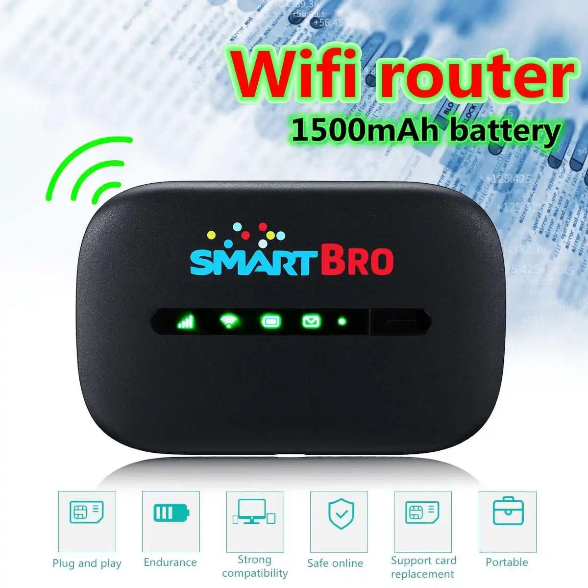 

Wireless Portable E5330 3g Routers 1150mAh Battery Hot Spot WIfi Reapter 150Mbs 802.g/b/n