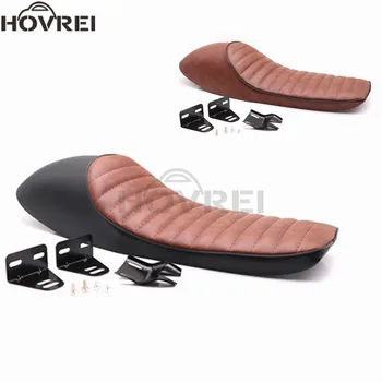 

24.5" Motorcycle Cafe Racer Vintage Saddle Hump Custom Seat For Honda CB100 CB200T CB350 CB450 CB750 saddle seat cover cushion