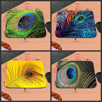 

Beautiful Feathers New Arrival High Quality Cool Luxury Print Custom Rectangle Gaming Non-Slip Rubber Mouse Pad As Gift
