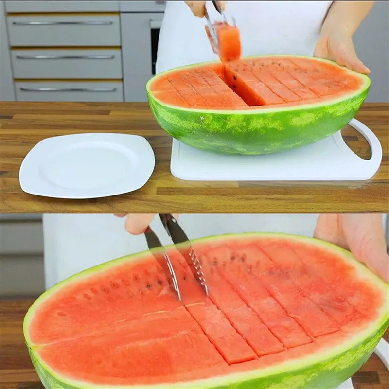 2 шт./компл. дыни Нож Резак Slicer дыня baller ложка Арбуз кухонные принадлежности cozinha