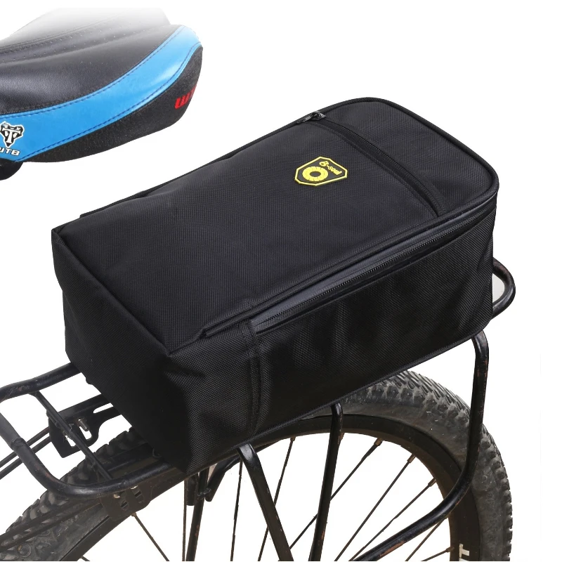 Cheap Waterproof Bicycle Bag Rear Rack Luggage Warning Tail Light MTB Cycling Bike Bag Portable Bicycle Bags Cycling accessories 1