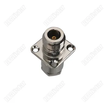 

30 Pieces N-Type Female Jack 4 hole Panel Mount Clamp RF Connector for RG214 RG213 RG8 LMR400 Coaxial Cable Brass Nickel