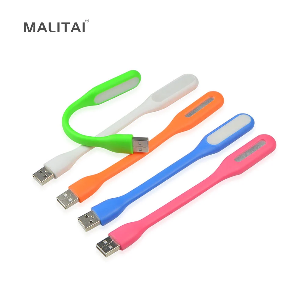 

1Pcs 5 Color Flexible USB LED Night light Desk Book Reading lamp Camping Nightlight For PC Mobile Power Charge Notebook Computer