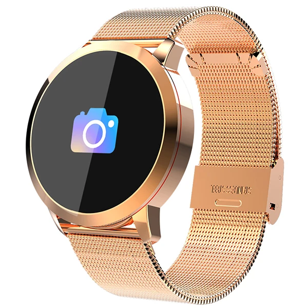 Newwear Q8 OLED Bluetooth Smart Watch Stainless Steel Waterproof Wearable Device Smartwatch Wristwatch Men Women Fitness Tracker