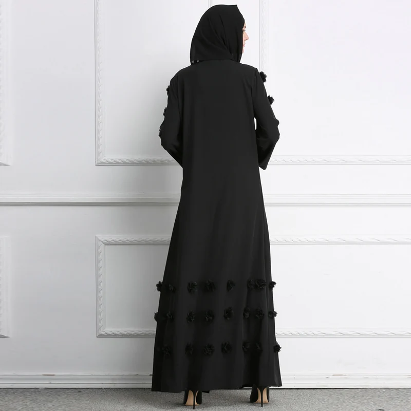 Большие размеры Kimonos ropa mujer Verano Весенняя Абая, для мусульман, Женский Длинный Цветочный Макси кимоно кардиган Турецкая мусульманская одежда