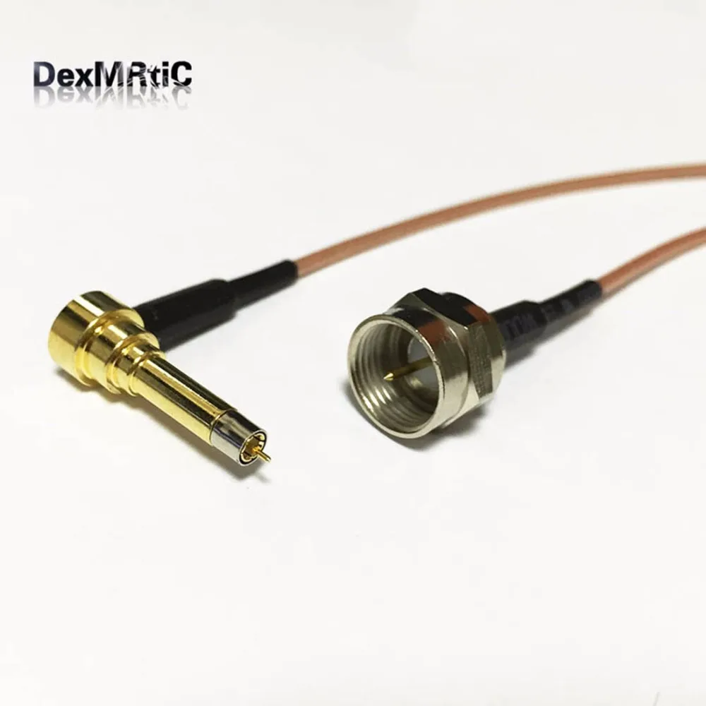

New F Male Plug Switch MS156 Right Angle jumper cable RG178 Wholesale 15CM 6" for 3G modem adapter