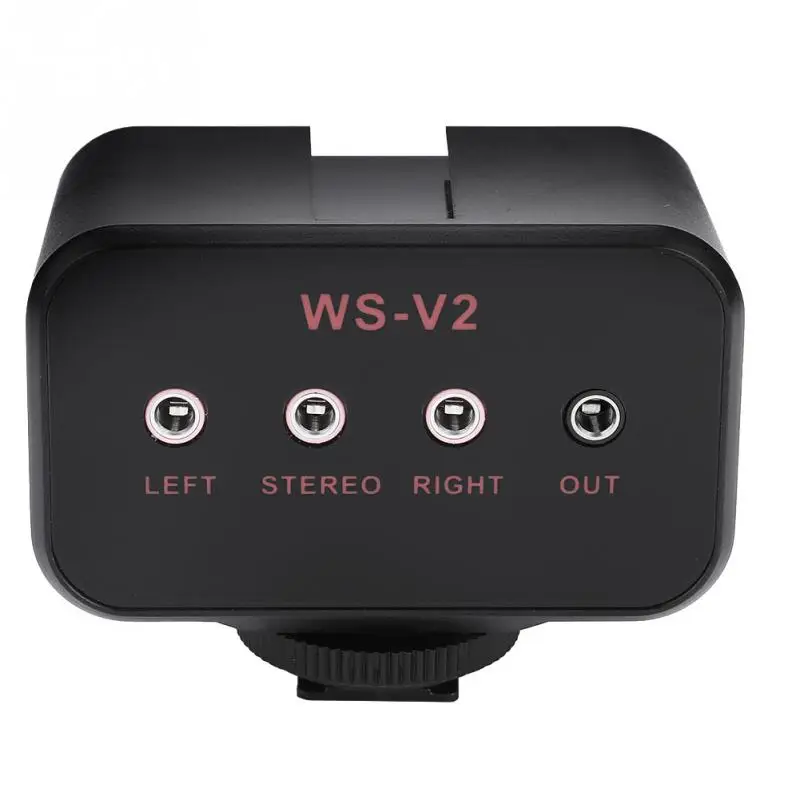 WS V2 2 Channel Universal микрофонный аудио адаптер Mixer с 3 5 мм входами для цифровых
