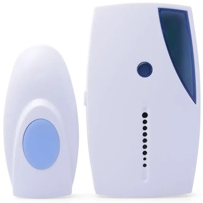 

Smart LED Indication Light Touch Wireless Chime Music Door Bell Transmitter Receiver 70-110M Range Remote Control