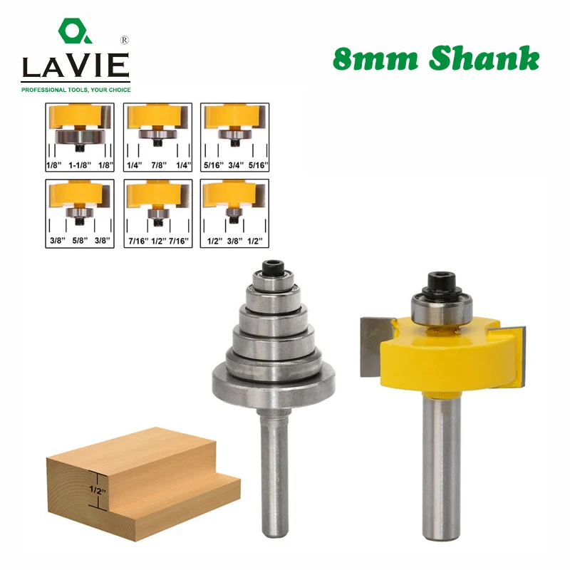 Фреза LAVIE MC02049 из карбида цементированного сплава с хвостовиком 8 мм и 6
