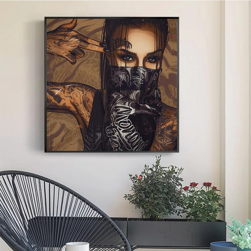Gooddecor холст картина на стене современная девушка фигура картины для украшения
