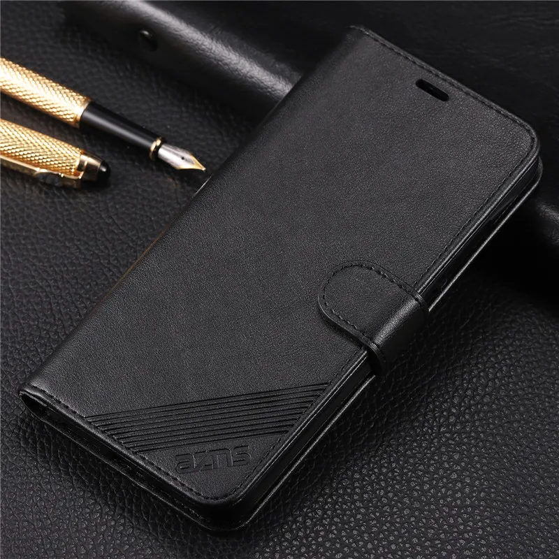Чехол книжка для Xiaomi Redmi Note 7 мягкий чехол бумажник из искусственной кожи и ТПУ