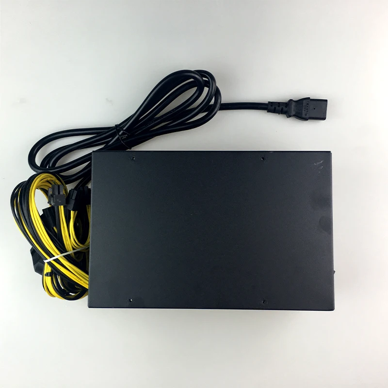 Бесплатная доставка блок питания 1600 Вт для antminer s9 S7 A6 A7 S9 L3 + BTC ПК кабель майнинга