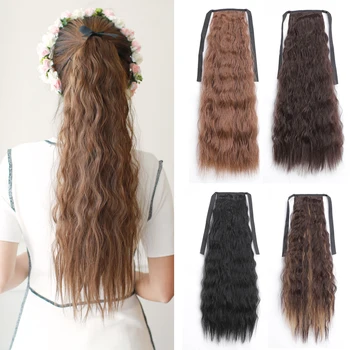 

LISI HAIR 55cm Long 16 Clip in Hair Extension Straight Hairpiece Synthetic Hair For Women 140g High Temperature Fiber