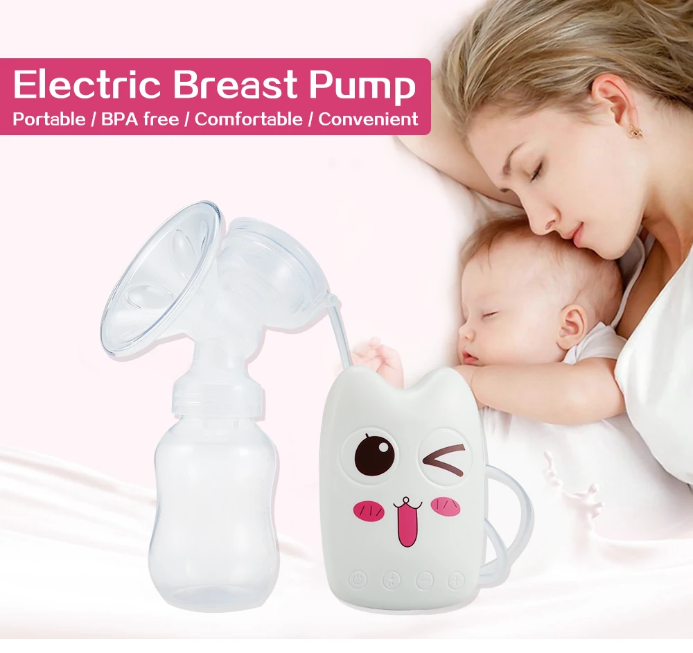 Автоматический Электрический молокоотсос для новорожденных, не содержит бисфенола, молокоотсосы для кормления детей, природные формы, молокоотсосы с двойной чашкой
