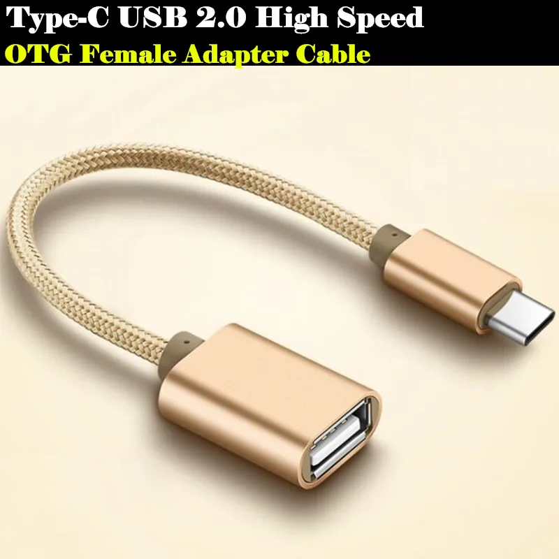 

100pcs USB 2.0 High Speed Type-C OTG Adapter Micro USB Female to Type C Male Converter for Samsung Galaxy Note 8 S8/A5/A7/LG