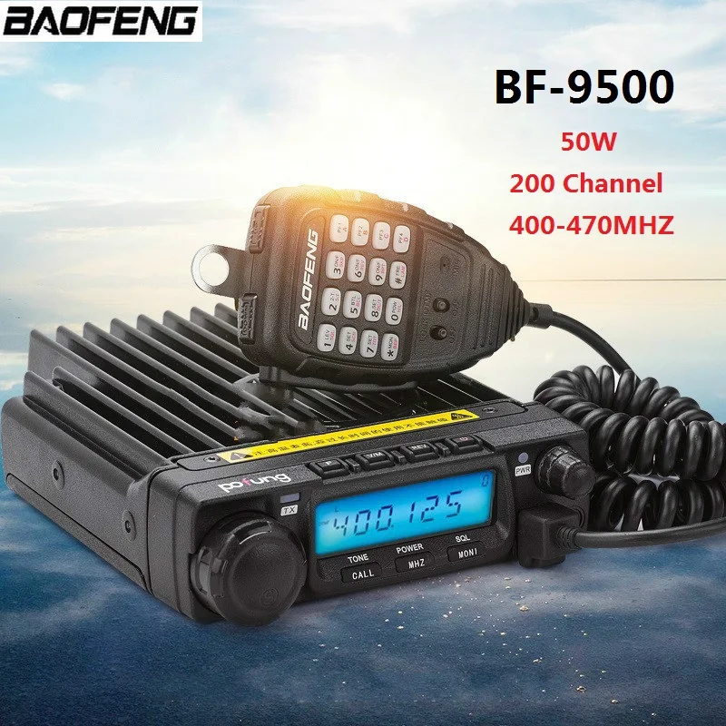 BAOFENG BF 9500 200 канальный автомобильный UHF рация 50 км Автомобильная радиостанция Вт 400