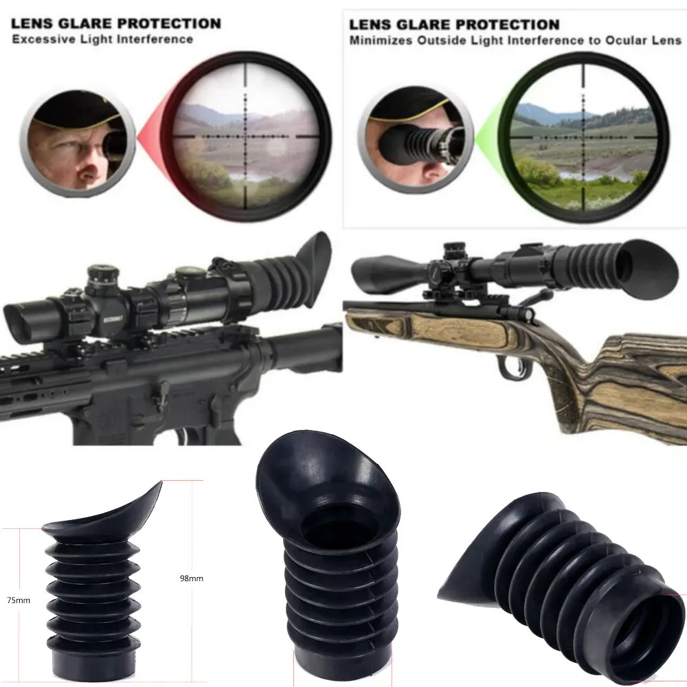 

Rubber Eye Protector 38mm inner Diameter Rifle Scope Recoil Eye Protector for Hunting Rifle Sight Protect Eyes Eyeshade