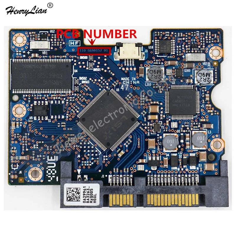 HDD PCB для/логическая плата/номер платы: 110 0A90157 01 микросхема основного контроллера: