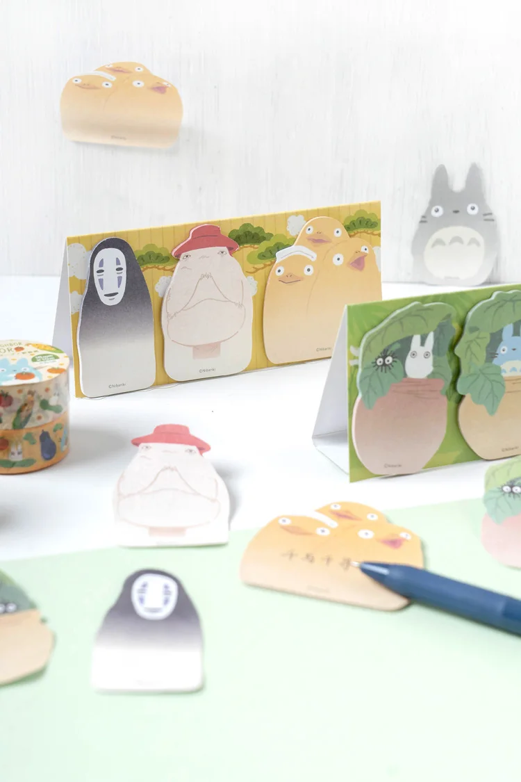 60 страниц Kawaii Totoro блокноты для заметок Sticky Notes школьные канцелярские принадлежности для офиса